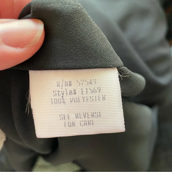 Laundry by Shelli Segal Maxi Gown Black 10 Low Back Bead Trim Simple Sleek - Picture 14 of 16